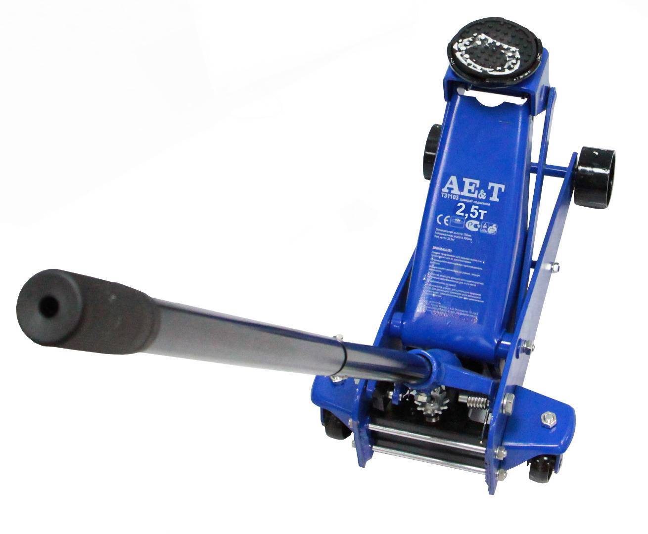 Домкрат подкатной AE&T T31202 2.5т профессиональный