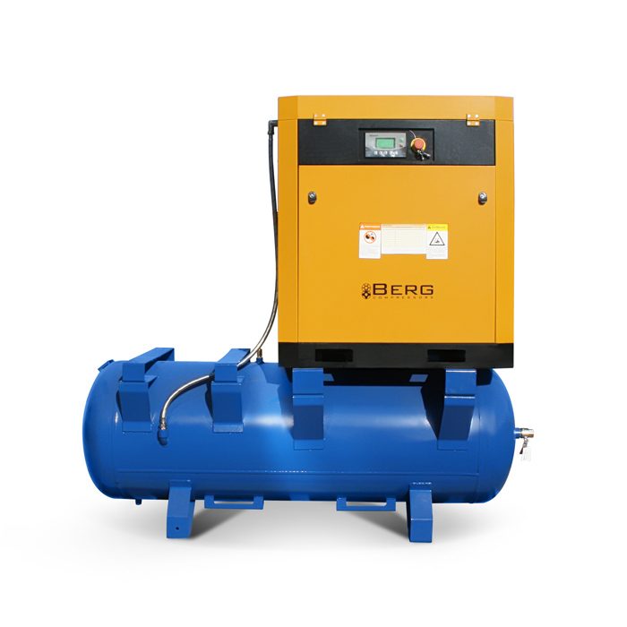 Винтовой компрессор BERG ВК-22Р-500 на ресивере