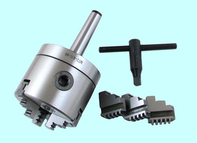 Патрон токарный d 100 мм 3-х кулачковый с хвостовиком КМ4 кулачки К11