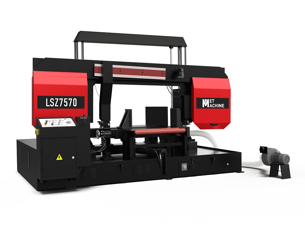 Полуавтоматический ленточнопильный станок с поворотной рамой MetMachine LSZ7570