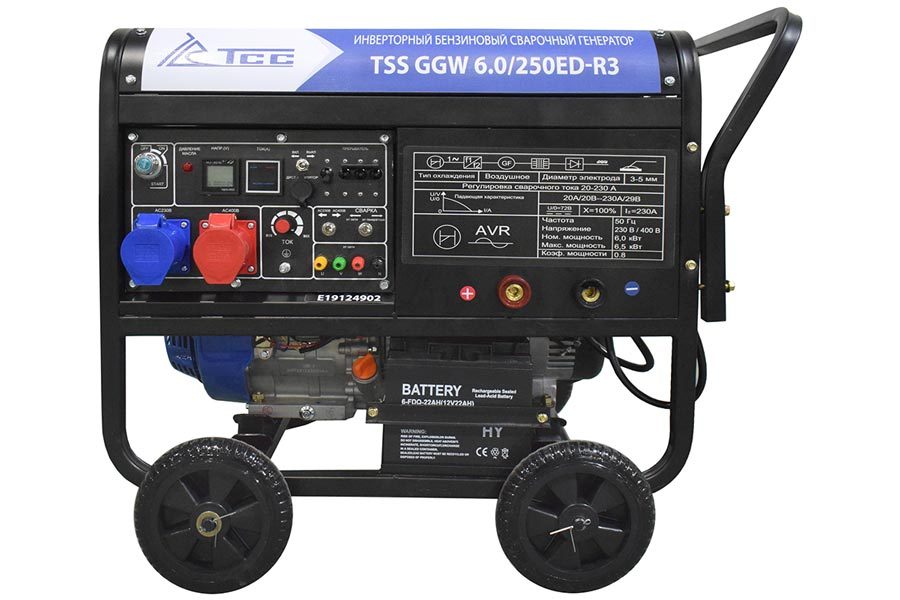 Бензиновый генератор TSS GGW 6.0/250ED-R3