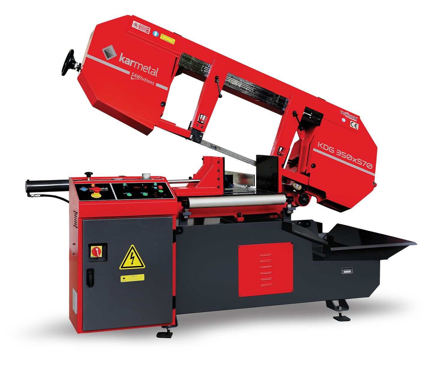 Полуавтоматический консольный ленточнопильный станок KARMETAL KDG 400x580 Полуавтоматический консольный ленточнопильный станок KARMETAL KDG 400x580