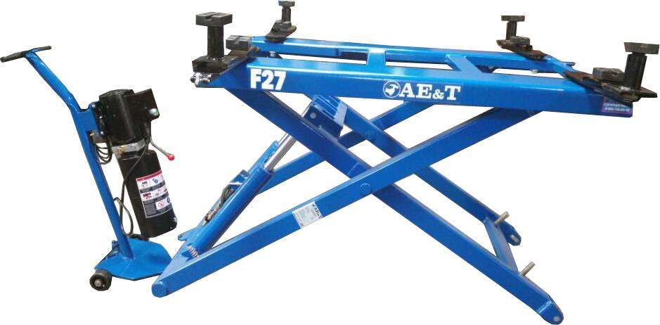 Подъемник ножничный AE&T F27 2.6т, передвижной (подъем 1.3 метра), 380В
