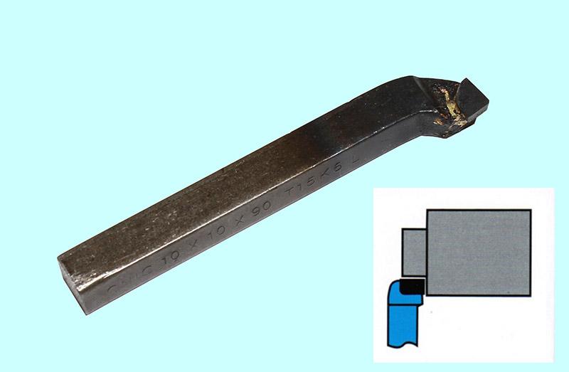 Резец Подрезной отогнутый 16х16х110 Т5К10 левый DIN 4977