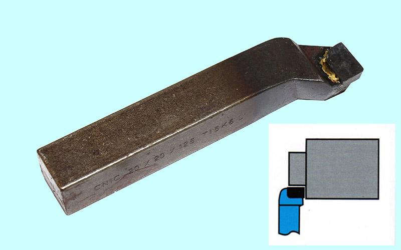 Резец Подрезной отогнутый 25х25х140 Т5К10 левый DIN 4977