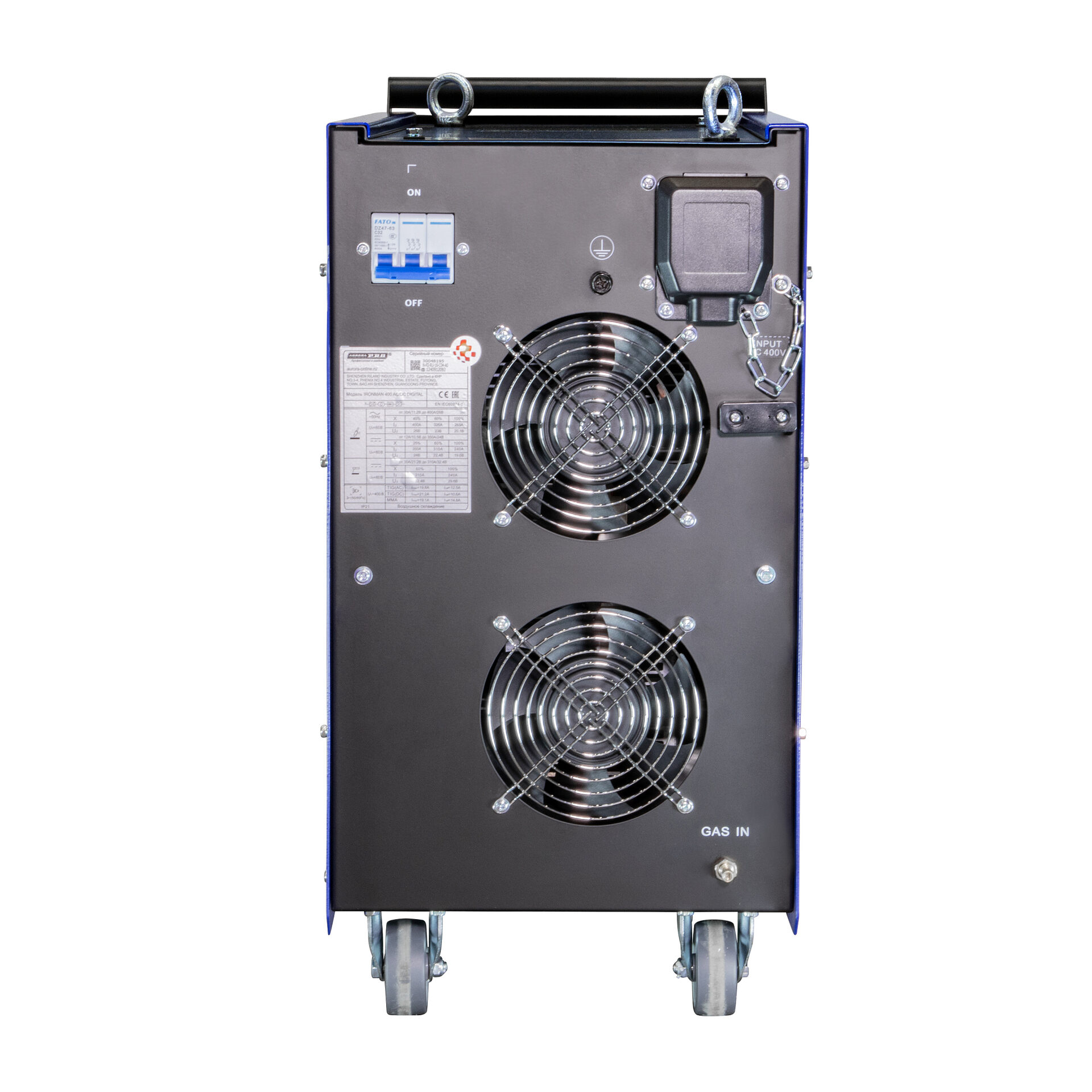 Индустриальный аппарат аргонодуговой сварки AuroraPRO IRONMAN 400 AC/DC DIGITAL (TIG+MMA)