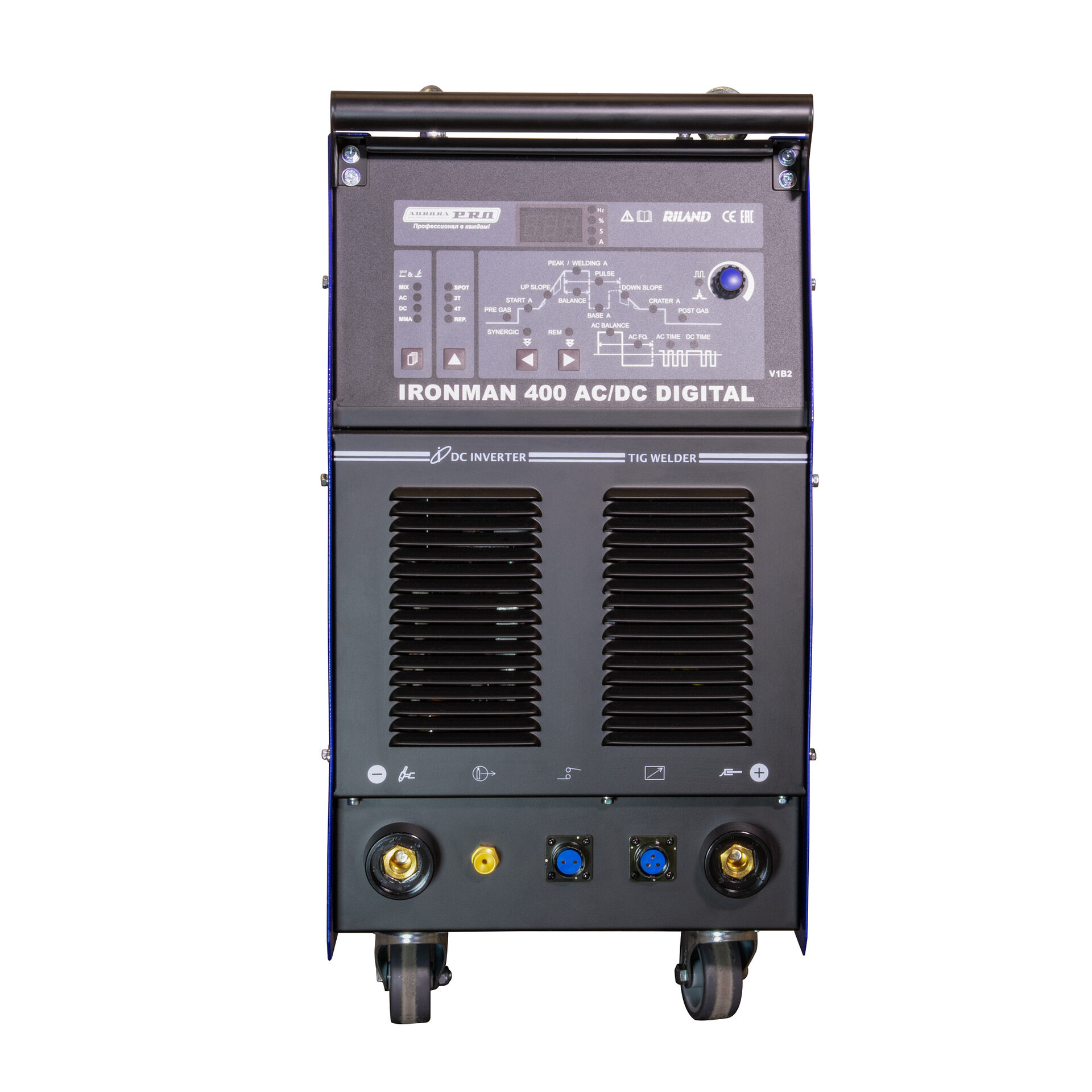 Индустриальный аппарат аргонодуговой сварки AuroraPRO IRONMAN 400 AC/DC DIGITAL (TIG+MMA)