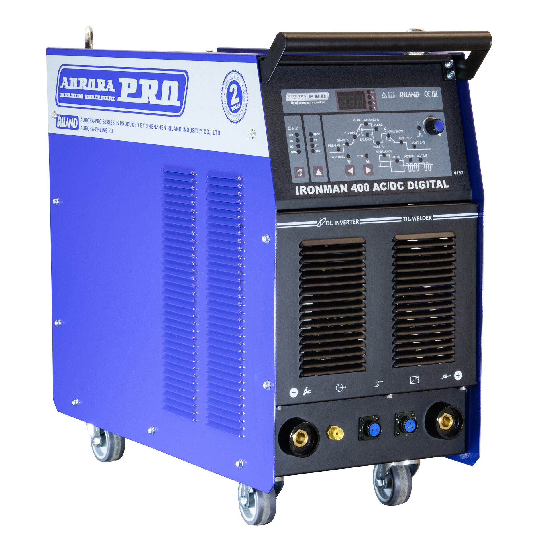Индустриальный аппарат аргонодуговой сварки AuroraPRO IRONMAN 400 AC/DC DIGITAL (TIG+MMA) Индустриальный аппарат аргонодуговой сварки AuroraPRO IRONMAN 400 AC/DC DIGITAL (TIG+MMA)