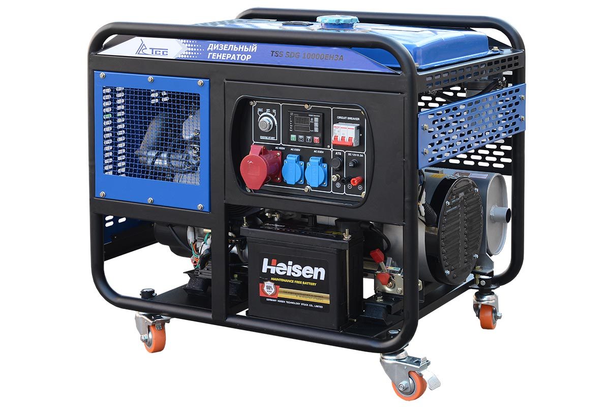 Портативный дизельный генератор ТСС SDG 10000EH3A