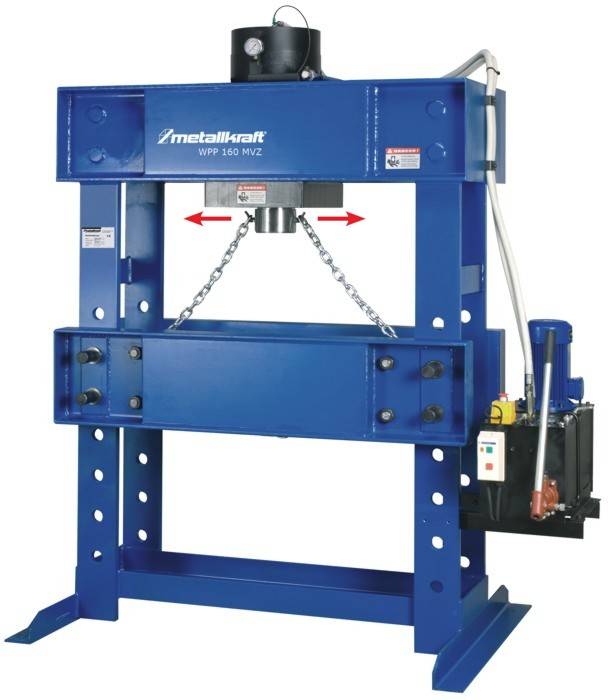 Пресс гидравлический с подвижным поршнем WPP 200 MBK Metallkraft 4012200