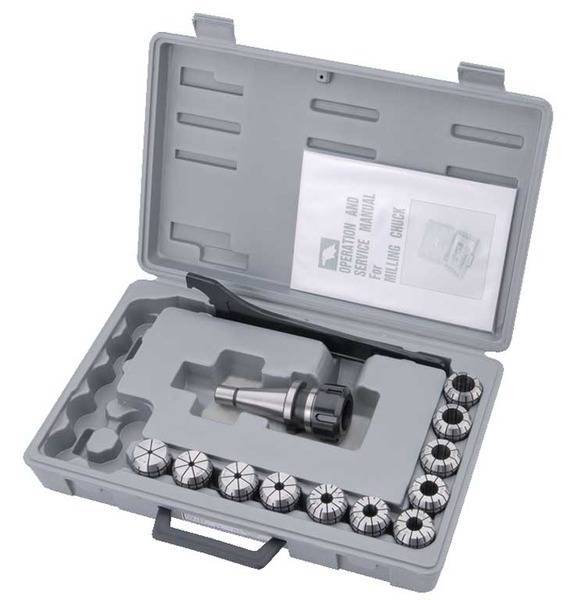 Цанговый патрон Jet ISO40/ER32 с набором из 12 цанг 3-20 мм 59500027 Цанговый патрон Jet ISO40/ER32 с набором из 12 цанг 3-20 мм 59500027