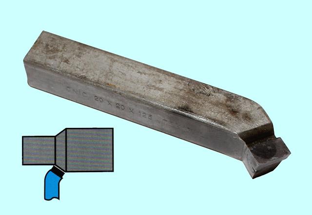 Резец Проходной отогнутый 25х25х140 ВК8 левый DIN 4972