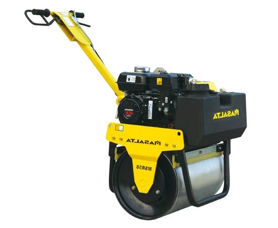 Ручной виброкаток одновальцовый Masalta MSR58 бензиновый