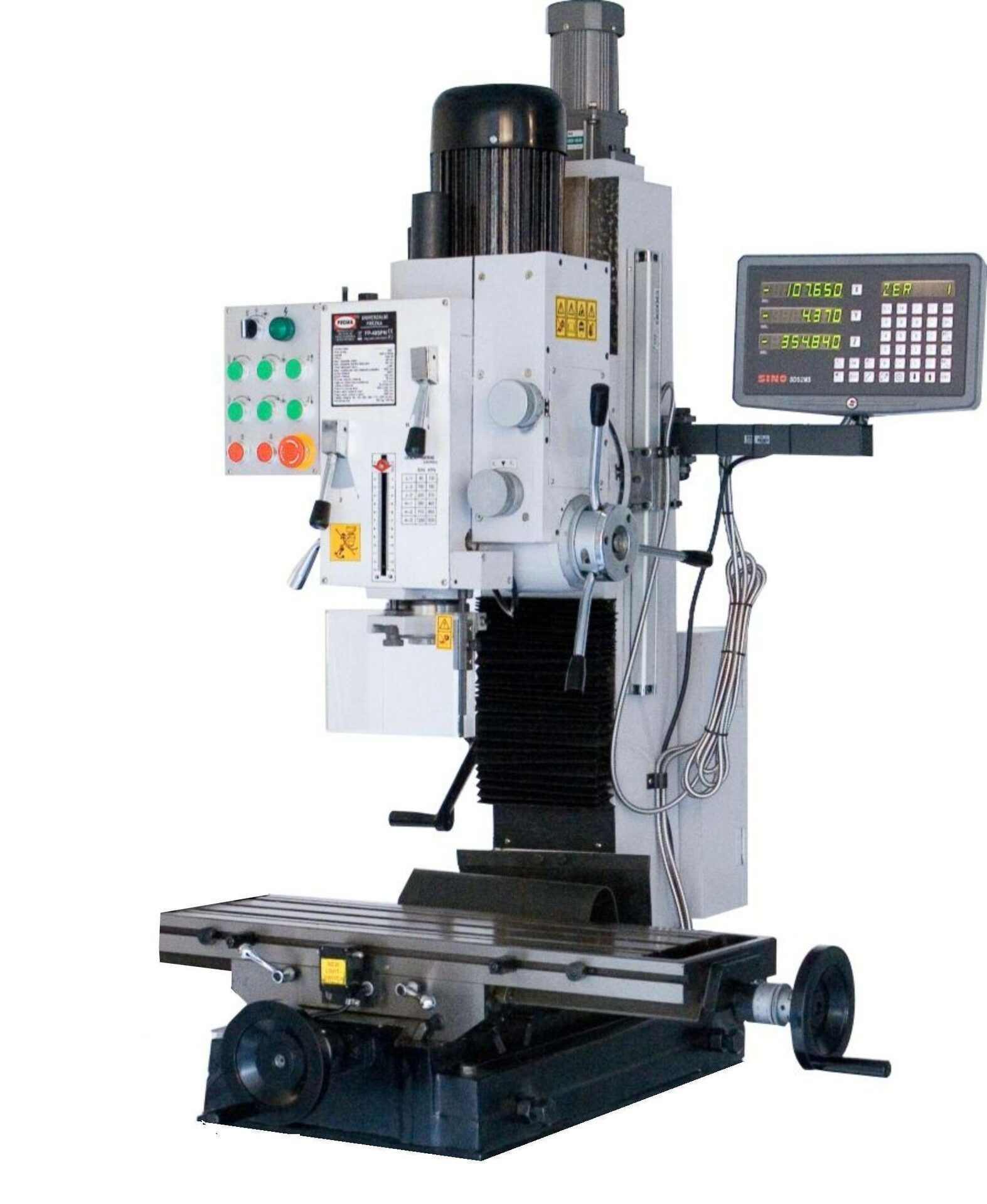 Вертикально-фрезерный станок с цифровым измерением PROMA FP-48SPN 25014001 Вертикально-фрезерный станок с цифровым измерением PROMA FP-48SPN 25014001