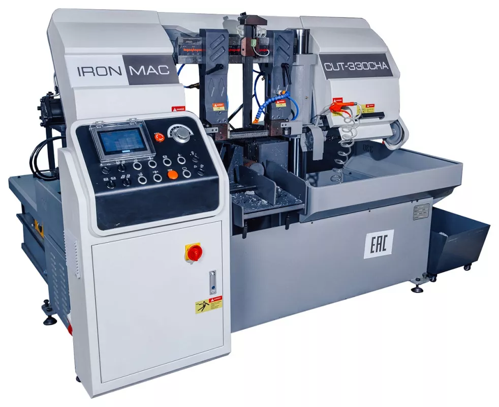 Автоматический ленточнопильный станок по металлу колонного типа IRONMAC CUT-530CHA Автоматический ленточнопильный станок по металлу колонного типа IRONMAC CUT-530CHA