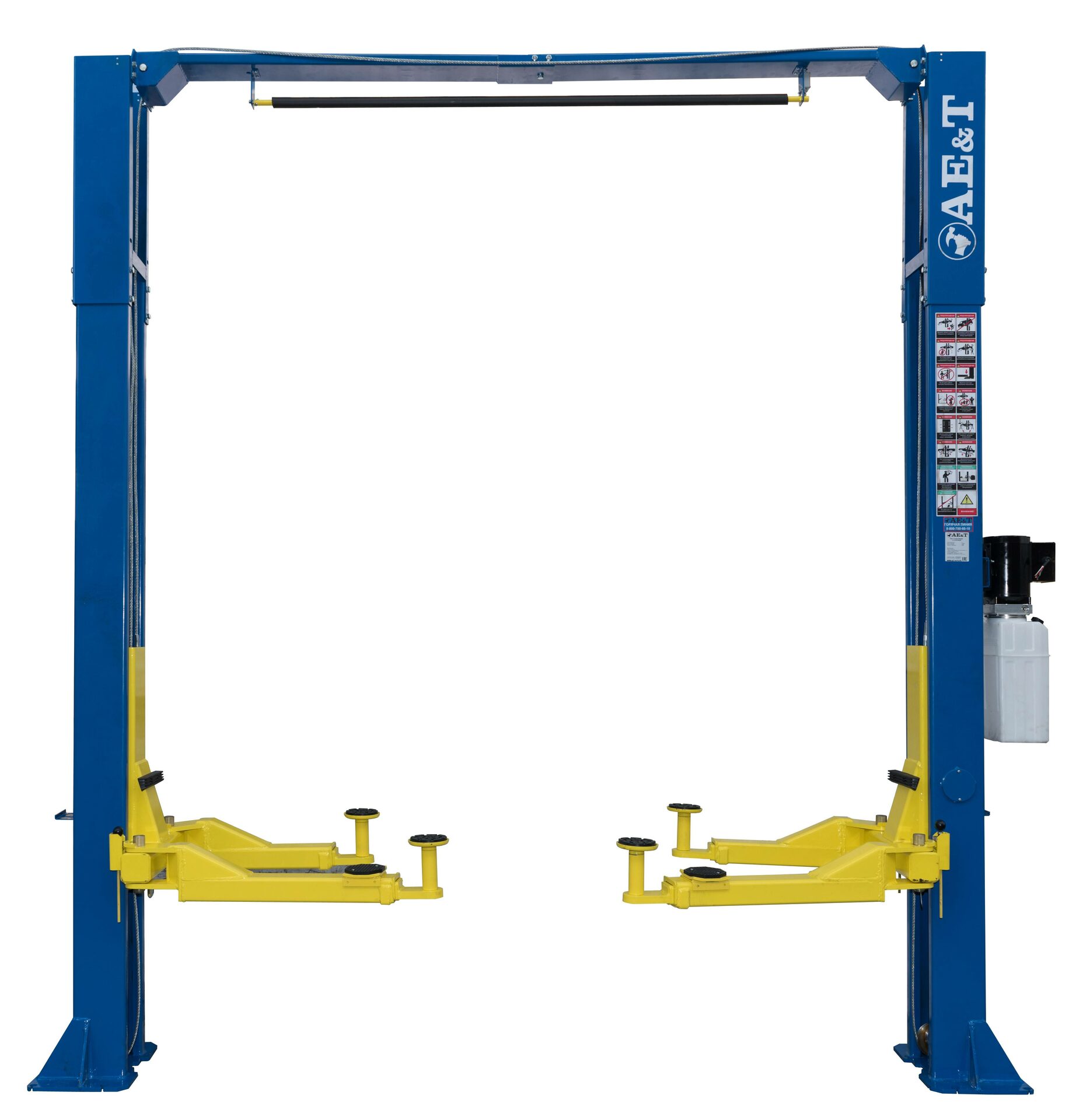 Подъемник двухстоечный AE&T S4B-2, 4т, с верхней синхронизацией, 220В Подъемник двухстоечный AE&T S4B-2, 4т, с верхней синхронизацией, 220В
