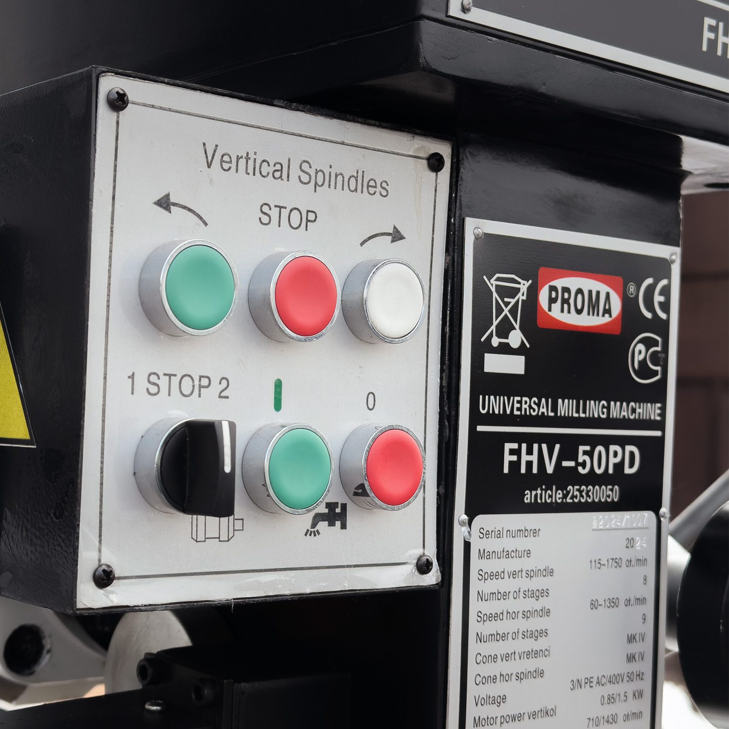 Универсальный фрезерный станок Proma FHV-50PD 25330051