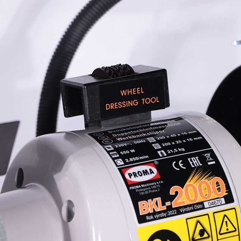 Двухдисковый заточной станок с подсветкой Proma BKL-2000 25450200