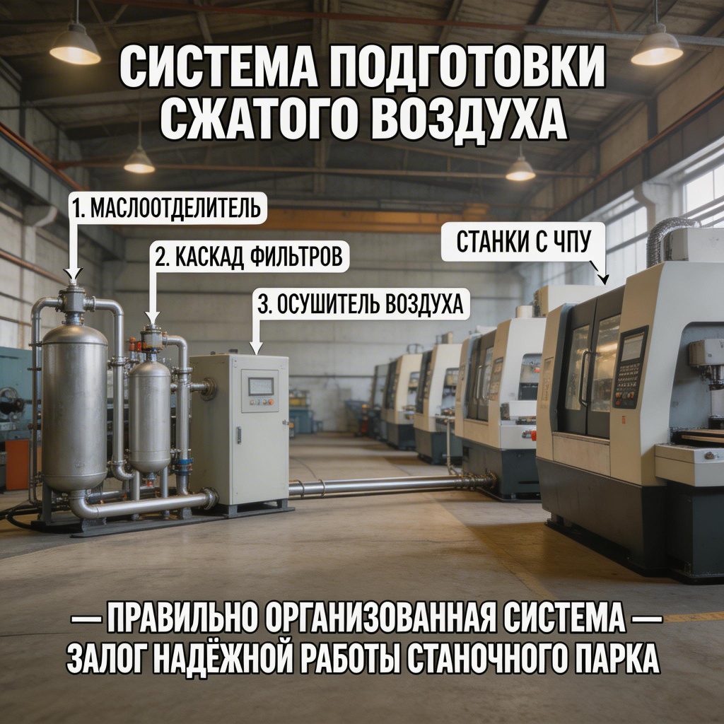 Правильно организованная система подготовки воздуха — залог надёжной работы станочного парка.jpeg