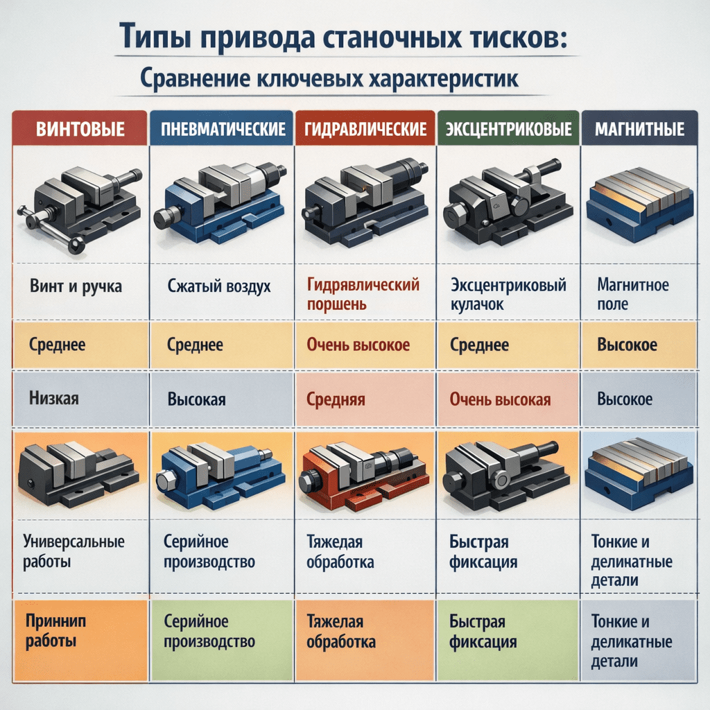 Инфографика пять типов 