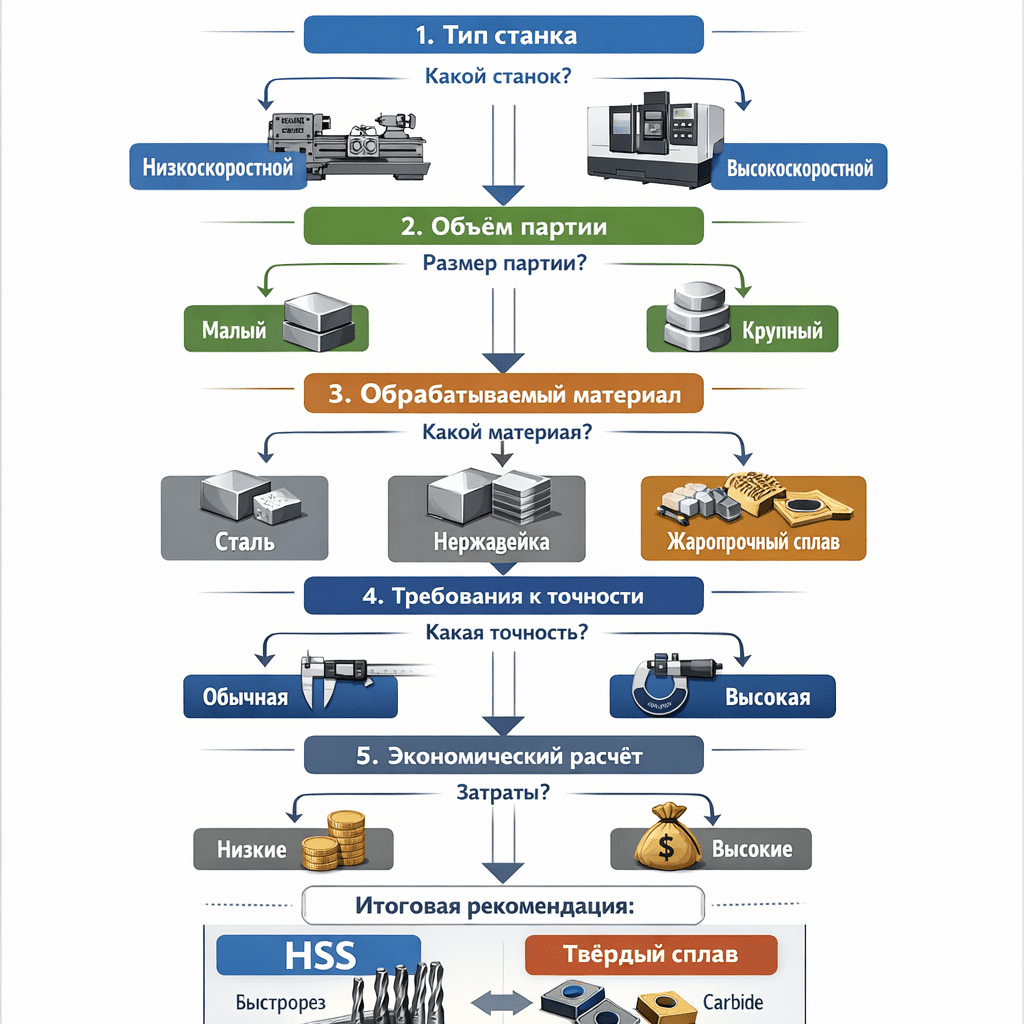 Алгоритм выбора пять шагов от оценки станка до расчёта экономики