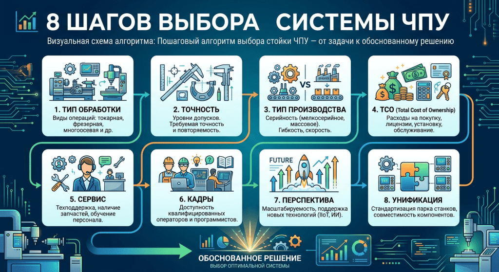 Пошаговый алгоритм выбора стойки ЧПУ — от задачи к обоснованному решению.png Пошаговый алгоритм выбора стойки ЧПУ — от задачи к обоснованному решению.png