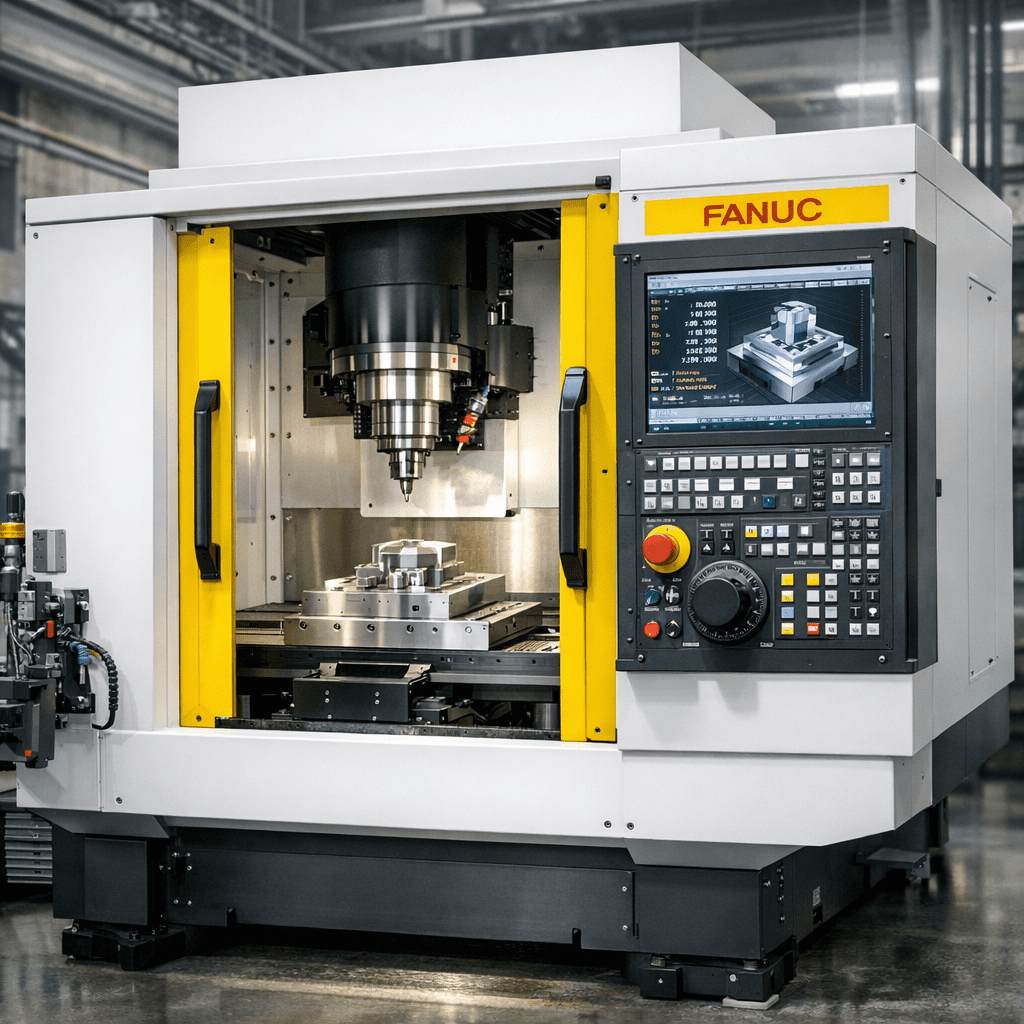 Фрезерный станок с системой ЧПУ Fanuc — высокая точность и полная автоматизация