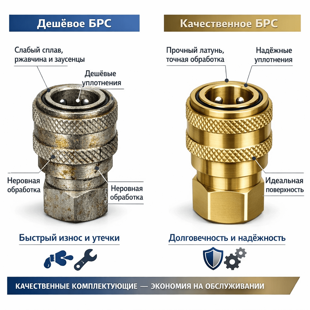 Разница в качестве комплектующих определяет стоимость владения пневмосистемой