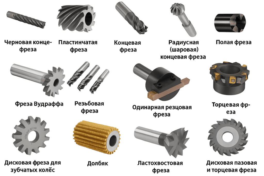 Сравнение конструктивов фрез