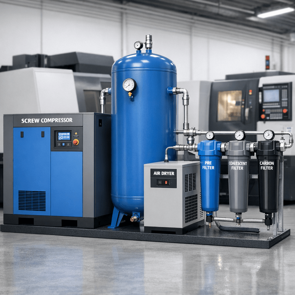 Правильно подобранная компрессорная станция — основа стабильной работы станков с ЧПУ