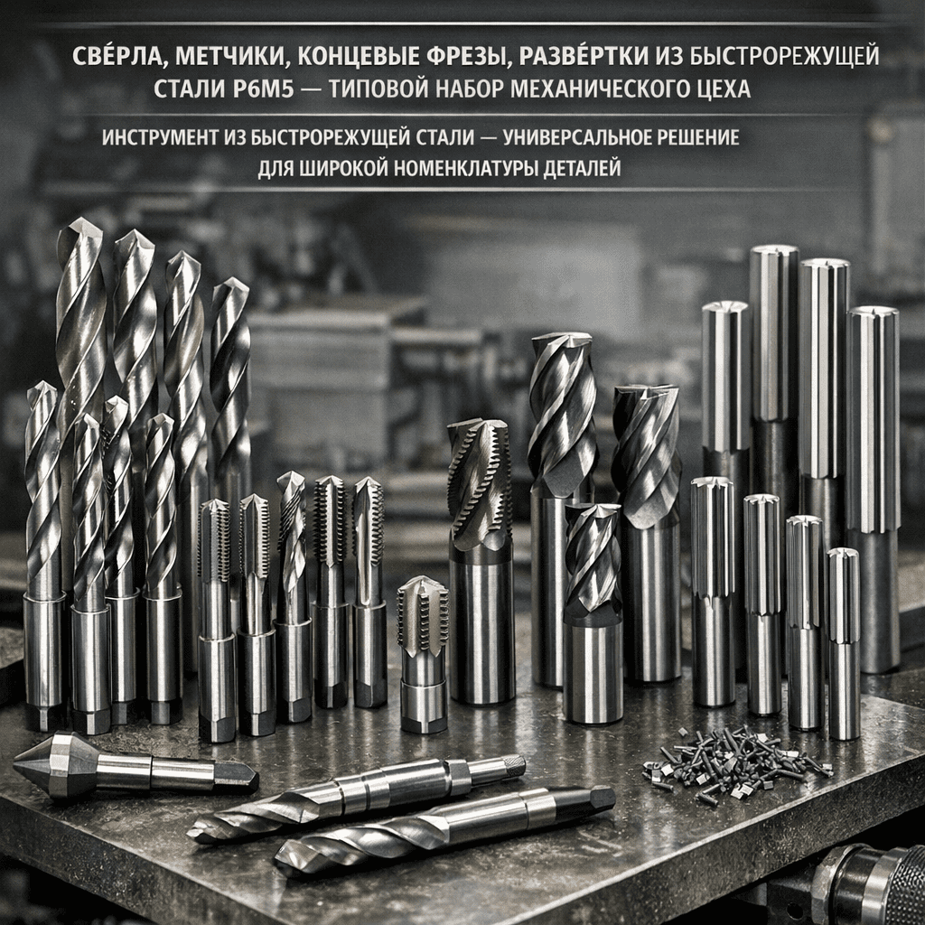 Инструмент из быстрорежущей стали — универсальное решение для широкой номенклатуры деталей