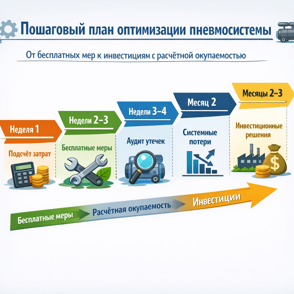 От бесплатных мер к инвестициям с расчётной окупаемостью — логичная последовательность действий