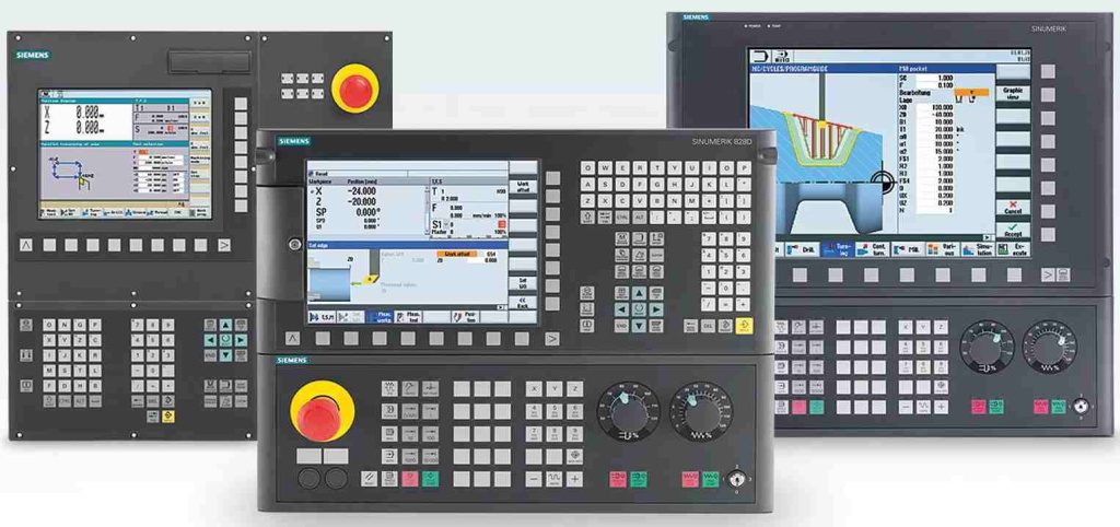 Панели управления разных систем ЧПУ