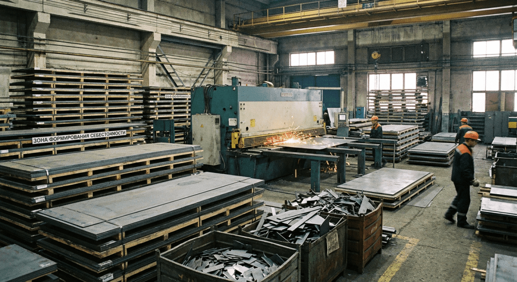 Вид на заготовительный участок