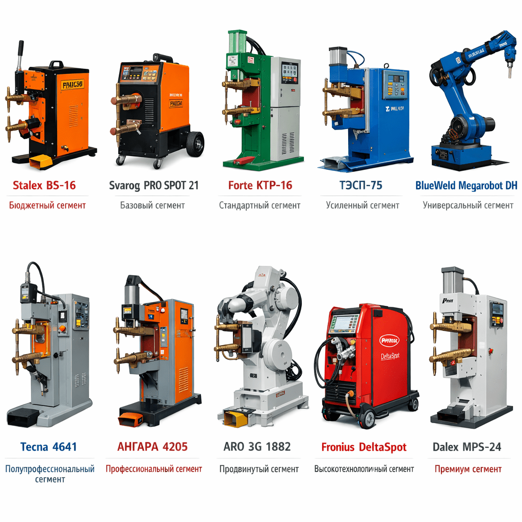 Галерея моделей машин контактной точечной сварки из рейтинга