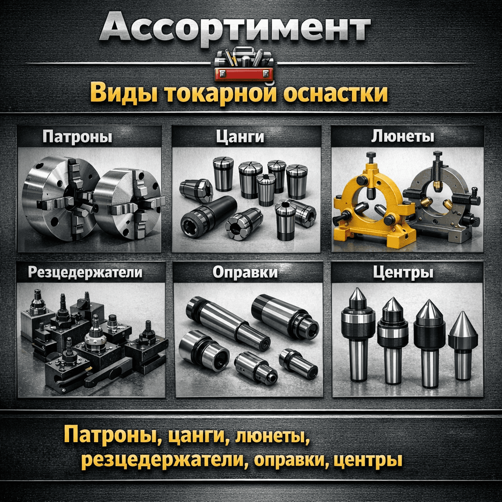 Разнообразие станочных приспособлений для токарных работ Разнообразие станочных приспособлений для токарных работ