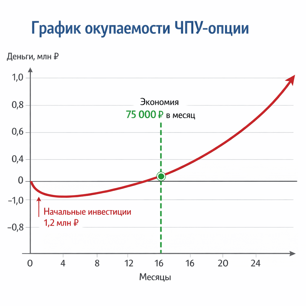 График окупаемости ЧПУ-опции