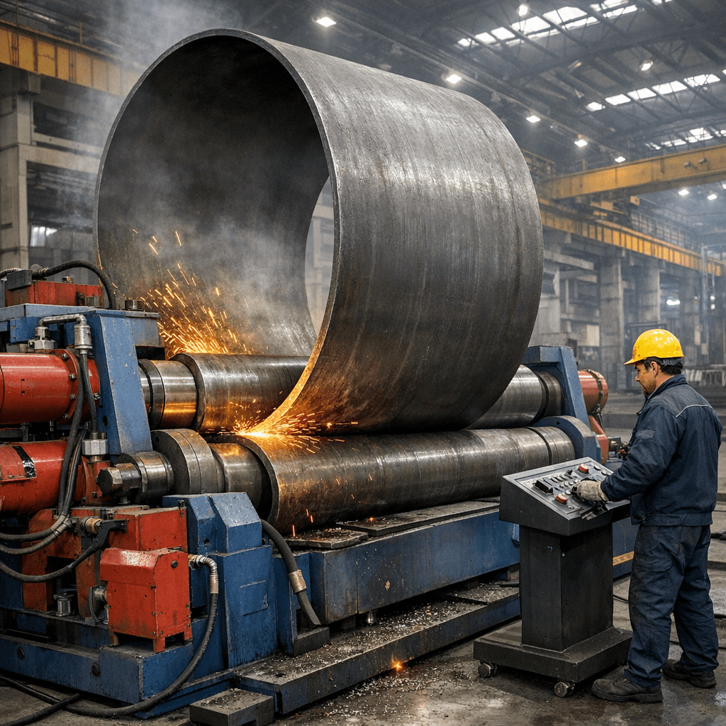 Гидравлический 4-валковый вальцовочный станок