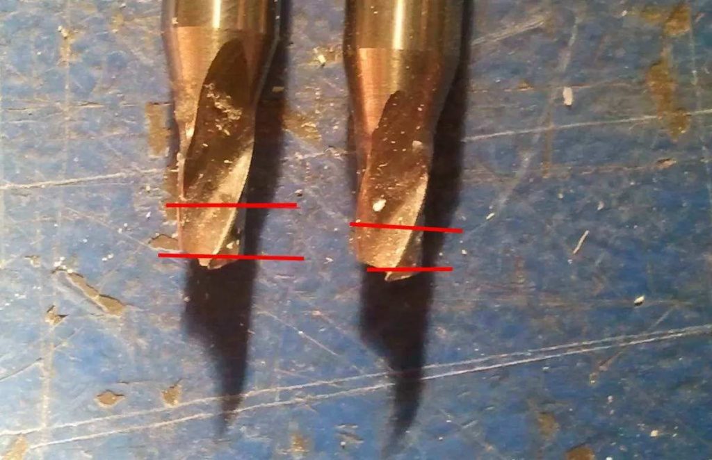 Изношенные фрезы Изношенные фрезы