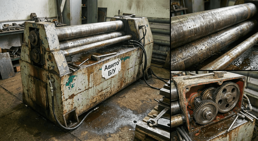 Бу вальцовочный станок с Авито